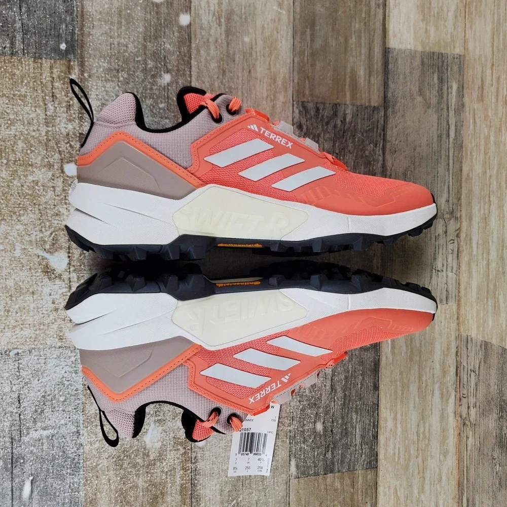 Adidas TERREX Swift R3 Womens Hiking Shoes Sz 8.5 Coral Fusion‎ Lace-Up Sneaker